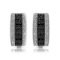 14K WHITE GOLD BLACK & WHITE 1.20CT DIAMOND EARRINGS