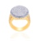 14K TWO TONE GOLD 3.45CT DIAMOND RING