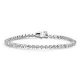 14K WHITE GOLD 6.83CT SAPPHIRE BRACELET