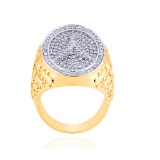 14K YELLOW GOLD 0.90CT DIAMOND RING