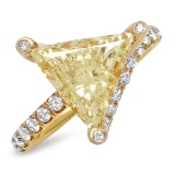 14K ROSE GOLD 3.150T FANCY & WHITE DIAMOND RING