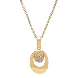 18K YELLOW GOLD 0.25CT VS DIAMOND PENDANT