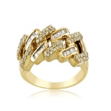 14K YELLOW GOLD 0.67CT DIAMOND RING