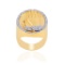 14K YELLOW GOLD 0.67CT DIAMOND PRAYING HANDS RING