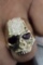 14K YELLOW GOLD 2.00CT DIAMOND CROWN SKULL RING