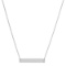 14K WHITE GOLD 0.10CT DIAMOND NECKLACE