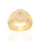 14K YELLOW GOLD 2.10CT DIAMOND RING