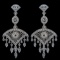 18K WHITE GOLD 3.92CT DIAMOND EARRINGS