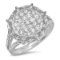 18K WHITE GOLD 0.95CT DIAMOND RING