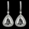 18K WHITE GOLD 8.68CT DIAMOND EARRINGS