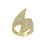 14K YELLOW GOLD 2.36CT DIAMOND RING