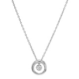 14K WHITE GOLD 0.85CT DIAMOND PENDNANT