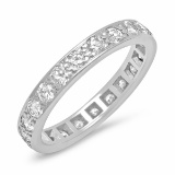 14K WHITE GOLD 2.00CT VS DIAMOND ETERNITY RING