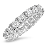 14K WHITE GOLD 3.15CT DIAMOND RING