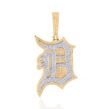 14K TWO TONE 1.33CT DIAMOND PENDANT