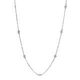 18K WHITE GOLD 1.25CT DIAMOND NECKLACE