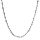 14K WHITE GOLD 8.00CT DIAMOND NECKLACE