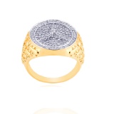 14K YELLOW GOLD 0.90CT DIAMOND RING