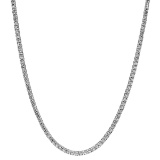 14K WHITE GOLD 6.07CT DIAMOND NECKLACE