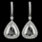 18K WHITE GOLD 8.68CT DIAMOND EARRINGS