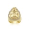 14K YELLOW GOLD RING 0.72CT DIAMOND BUDDHA