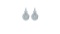14K WHITE GOLD 7.00CT AQUAMARINE 2.00CT DIAMOND EARRINGS