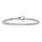 14K WHITE GOLD 6.83CT SAPPHIRE BRACELET