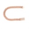 14K ROSE GOLD 7.04CT DIAMOND CUBAN BRACELET