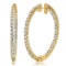 14K YELLOW GOLD 4.55CT DIAMOND EARRINGS