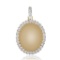 14K YELLOW GOLD 7.70CT DIAMOND PENDANT