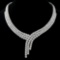 18K WHITE GOLD 55.75CT DIAMOND NECKLACE