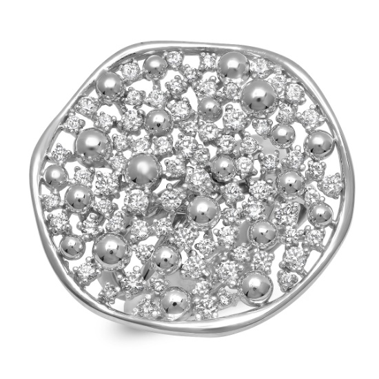 14K WHITE GOLD 1.55CT DIAMOND RING