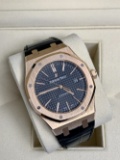 AUDEMARS PIGUET ROSE GOLD ON LEATHER