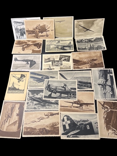 WWII German Nazi aviation fighter plane photo postcard lot