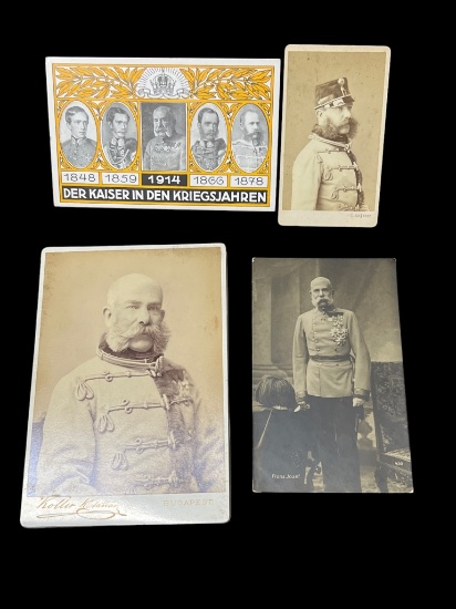 Kaiser Franz Joseph I Austria Emperor photo postcard lot