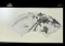 Chinese painted fan dragon art