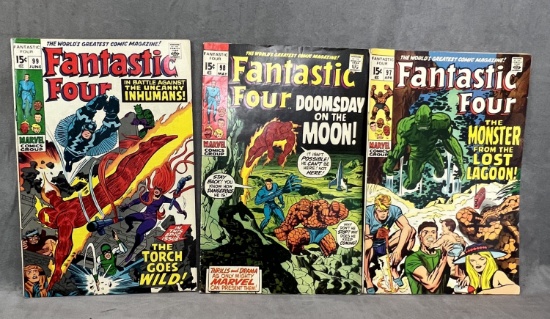 Vintage Marvel Comic Book Collection Lot Fantastic Four 97, 98, 99