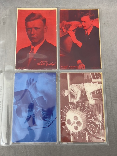 Charles Lindbergh aviation vintage antique real photo post card collection lot