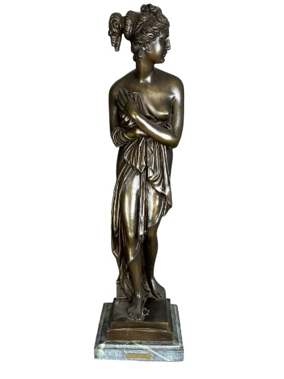 Antique bronze Diana by a Santini