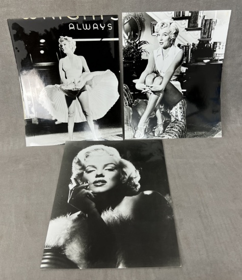 Marilyn Monroe black-and-white 8 x 10 photo collection lot signed on the back