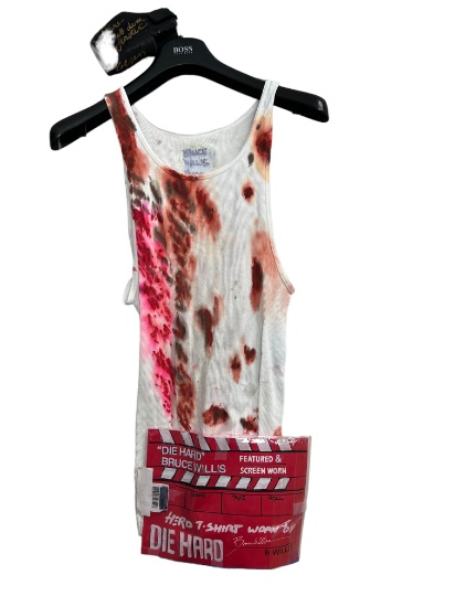 Diehard Bruce Willis movie film, prop shirt gun holster