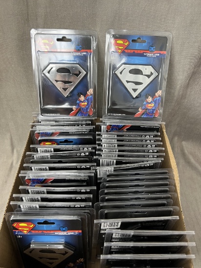Vintage superman plastic decal collection lot new old stock sealed