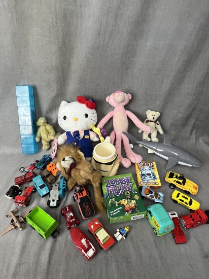 Vintage hot wheels matchbox stuffed animal collection lot