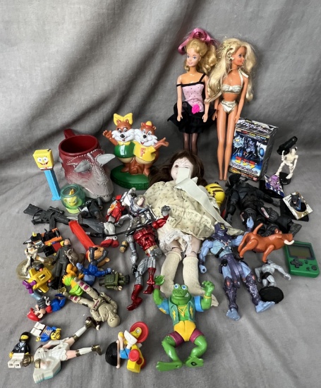 Vintage action figure toy Barbie doll collection lot