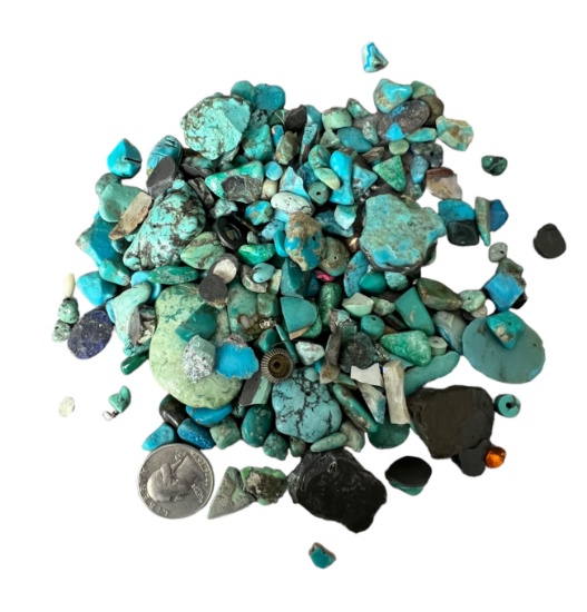 Vintage old turquoise stone loose collection jeweler dealer Collection lot