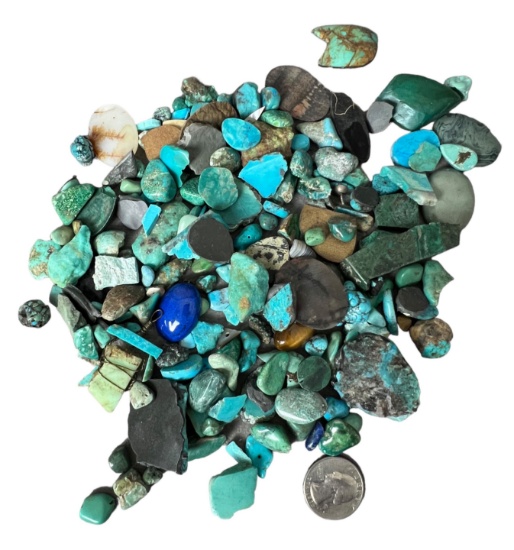 Vintage old turquoise stone loose collection jeweler dealer Collection lot