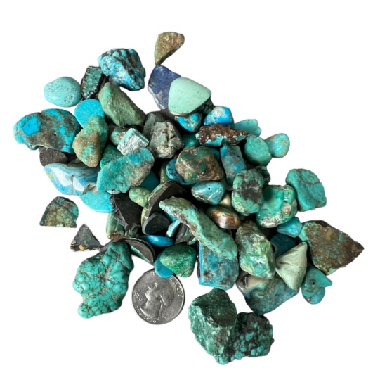 Vintage old turquoise stone loose collection jeweler dealer Collection lot