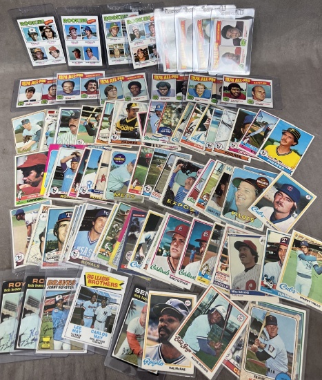 Vintage old baseball sports card collection lot