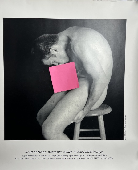 Scott O'Hara portraits nudes and hard **ck images vintage exhibition posterÊ