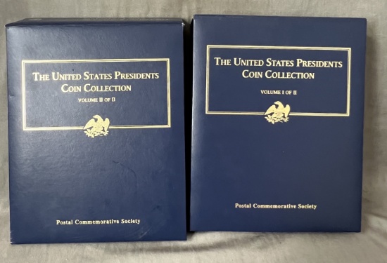 United States PresidentS coin stamp Collection lot of two binders